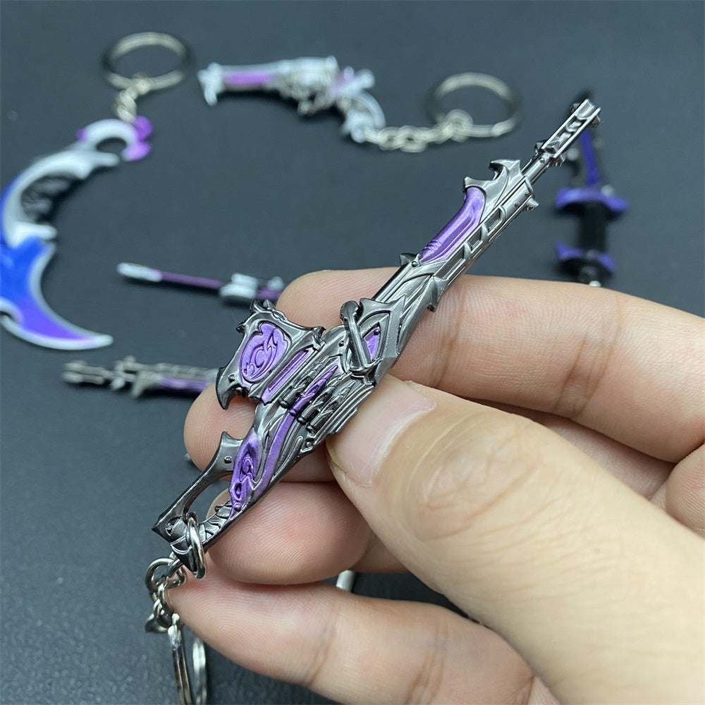 Metal Game Weapon Gun Dagger Keychain With Gift Box - Tophatter Daily Deals