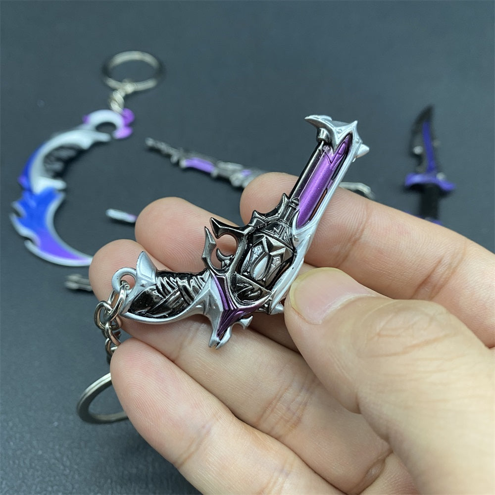 Metal Game Weapon Gun Dagger Keychain With Gift Box - Tophatter Daily Deals