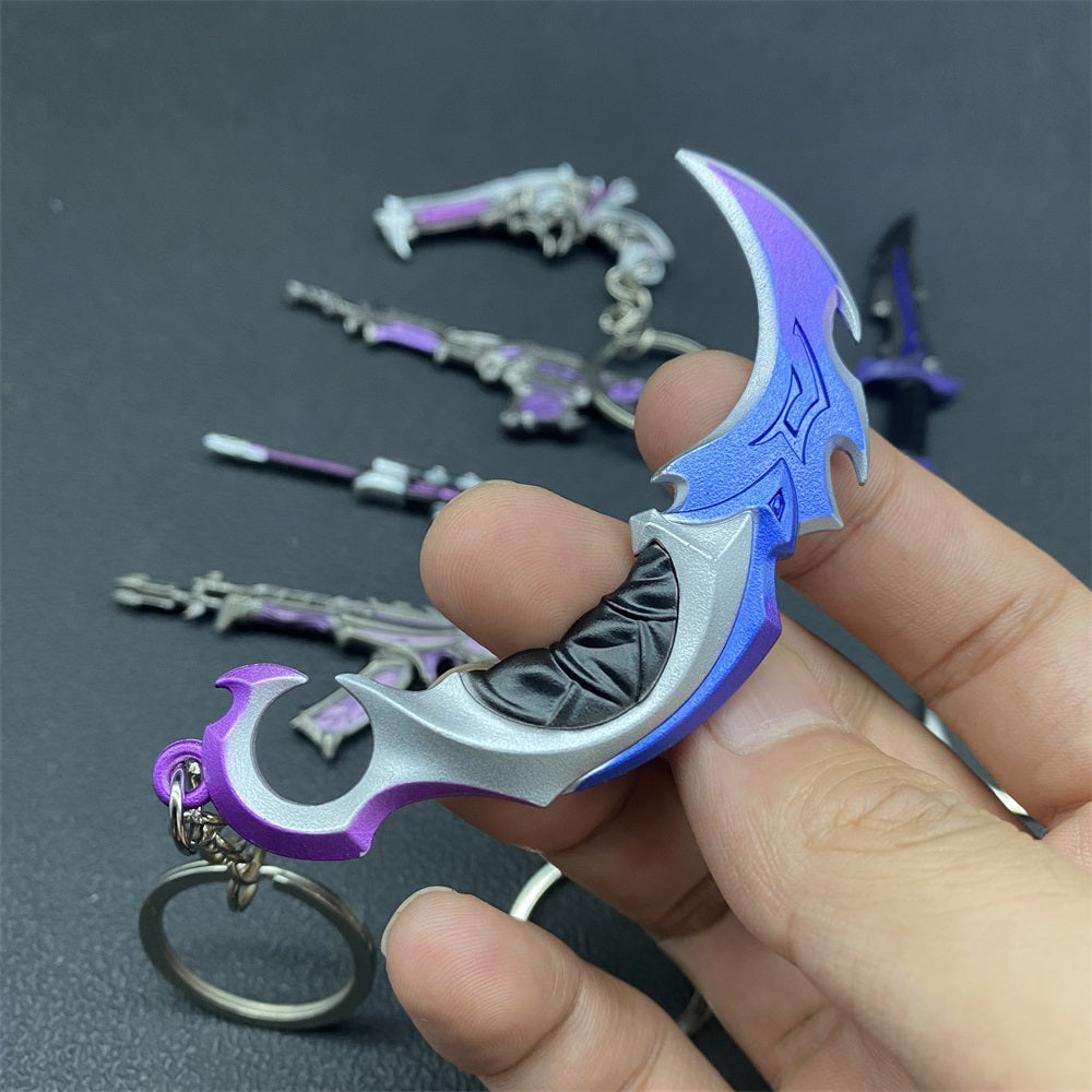 Metal Game Weapon Gun Dagger Keychain With Gift Box - Tophatter Daily Deals