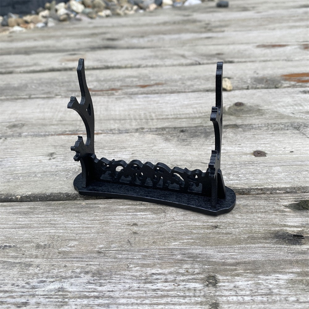 2-Layer Wooden Small Swords Weapon Display Holder - Tophatter Daily Deals