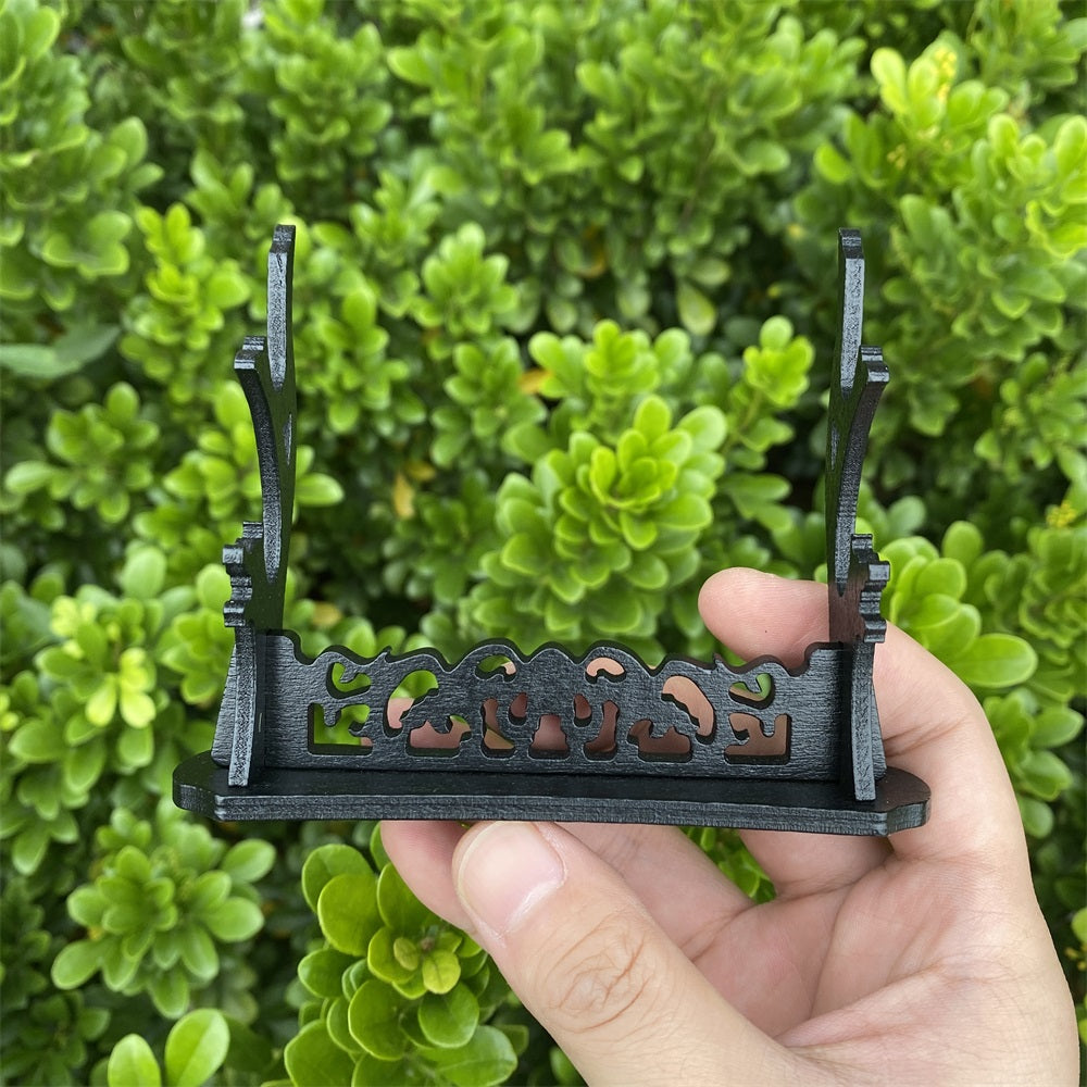 2-Layer Wooden Small Swords Weapon Display Holder - Tophatter Daily Deals