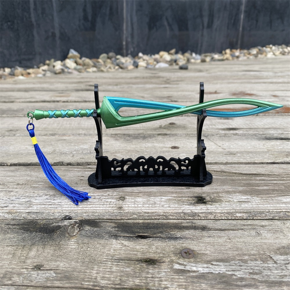 2-Layer Wooden Small Swords Weapon Display Holder - Tophatter Daily Deals