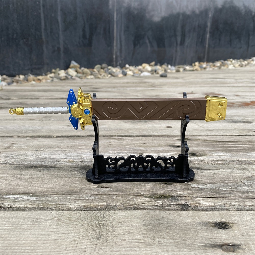 2-Layer Wooden Small Swords Weapon Display Holder - Tophatter Daily Deals