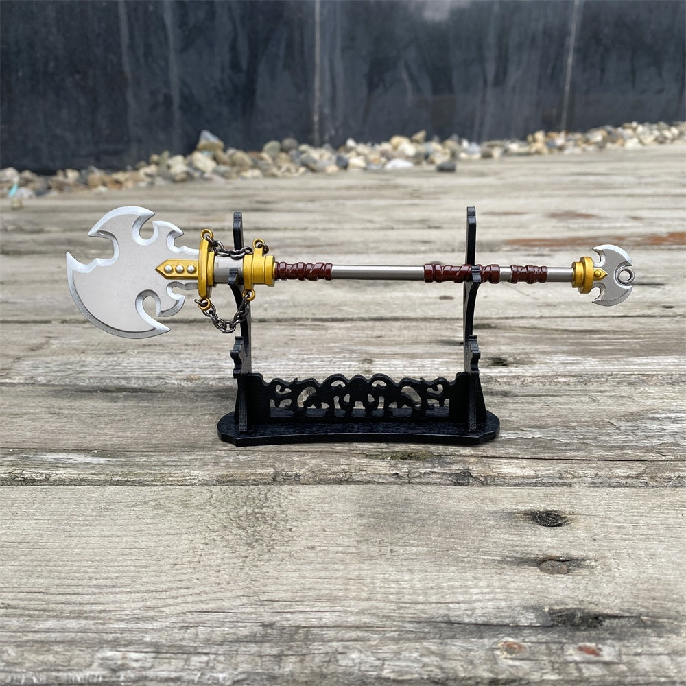 2-Layer Wooden Small Swords Weapon Display Holder - Tophatter Daily Deals