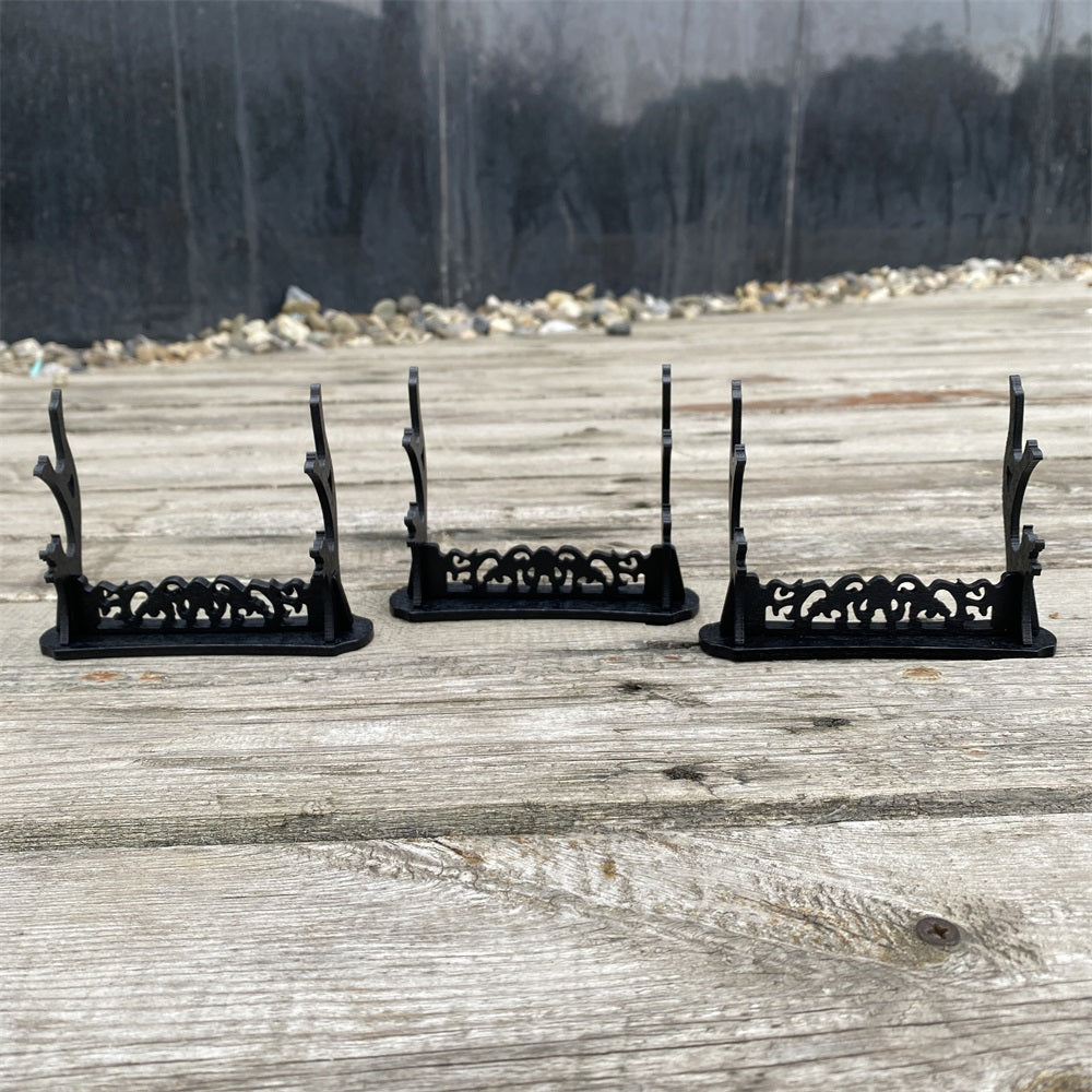 2-Layer Wooden Small Swords Weapon Display Holder 3 In 1 Pack - Tophatter Daily Deals