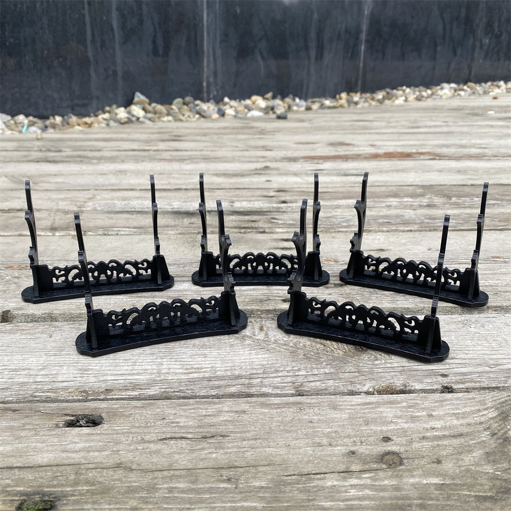 2-Layer Wooden Small Swords Weapon Display Holder 5 In 1 Pack - Tophatter Daily Deals