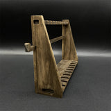 10-Layer Vertical Small Sword Small Long Handle Weapon Wood Display Holder Wooden Kit - Tophatter Daily Deals