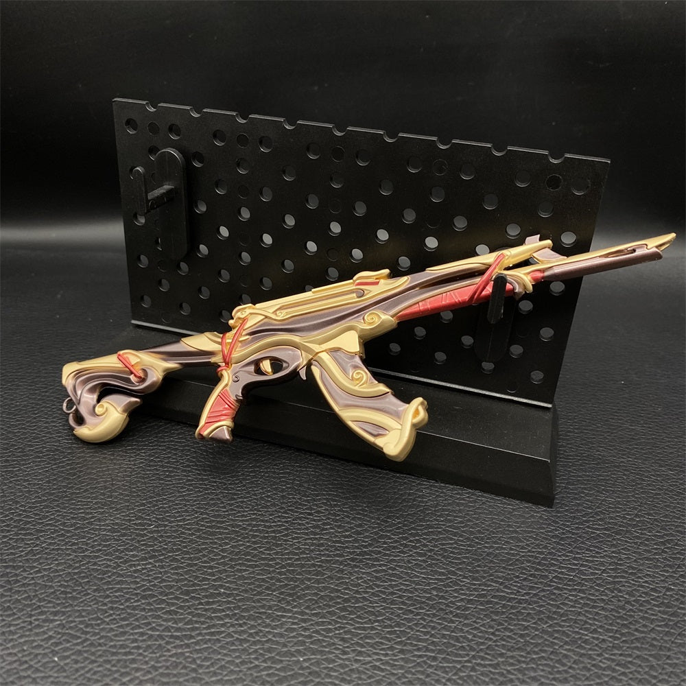 Metal Hot Game Gun Imperium Vandal Mini Replica 3 In 1 Pack Golden & Plastic Stand - Tophatter Daily Deals