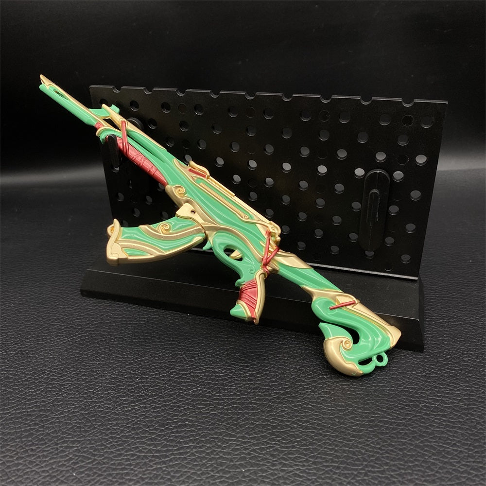 Metal Hot Game Gun Imperium Vandal Mini Replica 3 In 1 Pack Green & Plastic Stand - Tophatter Daily Deals