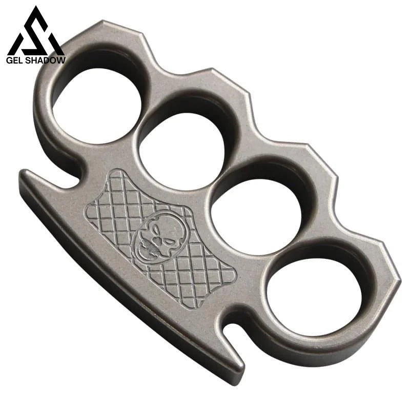 2025 Classic Skull Head EDC Knuckles For Men-GS146 304 Stainless Steel Brass Knuckles - Tophatter Daily Deals