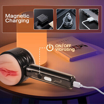 Dottore - Vibration 2 in 1 Handheld Masturbator Masturbation Cup - Tophatter Daily Deals