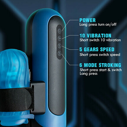 Acmejoy - Thrusting Vibrating Masturbation Cup Masturbation Cup - Tophatter Daily Deals