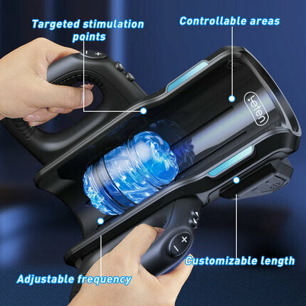 Leten - Interactive Transparent Stroker 10 Thrusting, 4,72 in Deep Stroke & Realistic Moaning Voice Stroker Masturbation Cup - Tophatter Daily Deals