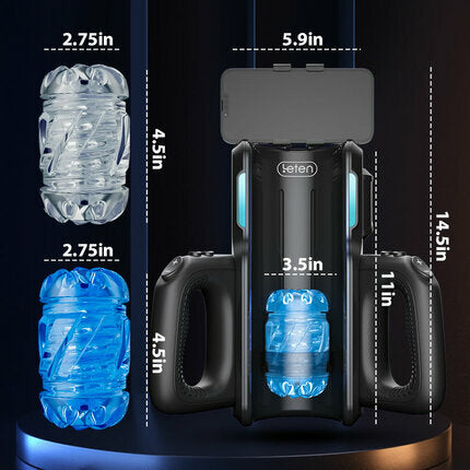 Leten - Interactive Transparent Stroker 10 Thrusting, 4,72 in Deep Stroke & Realistic Moaning Voice Stroker Masturbation Cup - Tophatter Daily Deals