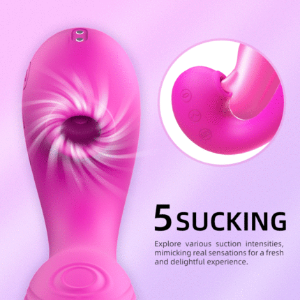 TRIPLE AROUSAL Clitoral Sucking 5 Licking 10 Vibrating Vibrator Vibrators - Tophatter Daily Deals