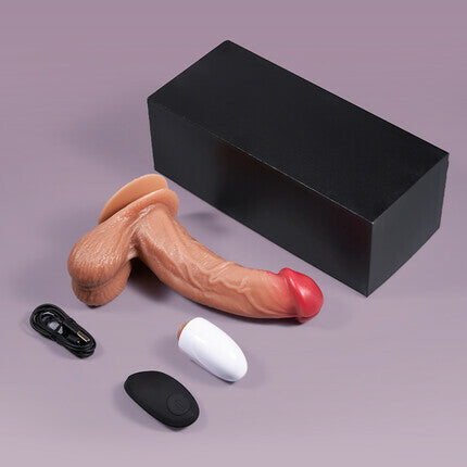 Acmejoy Lifelike Vibrating 6.69 Inch Dildo for G-Spot and Anal Stimulation Strong Suction Dildos - Tophatter Daily Deals