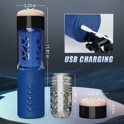 Enduro - Telescopic Rotation Masturbation Cup Masturbation Cup - Tophatter Daily Deals