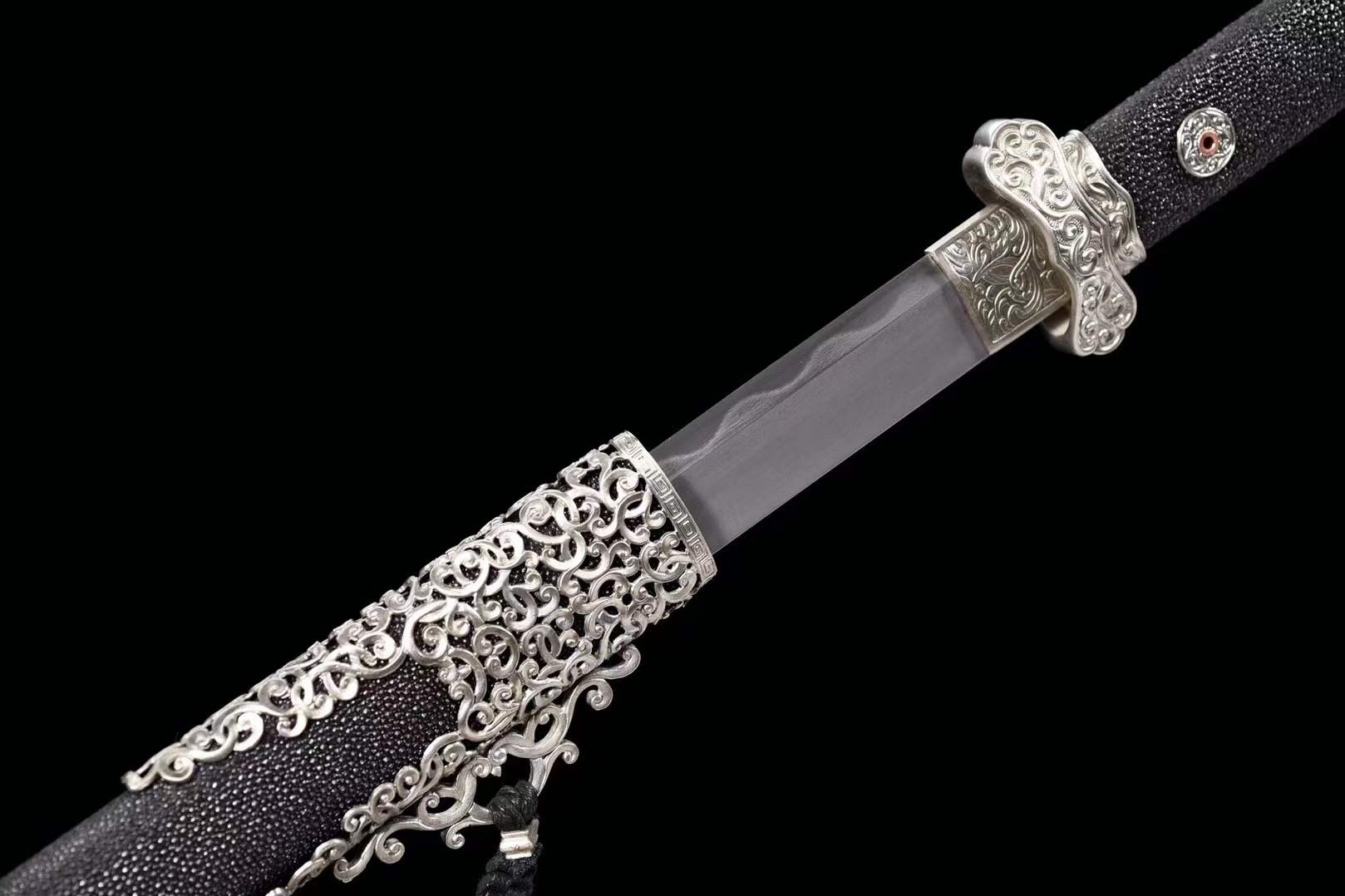 White Bronze Essence Edition Wootzsteel Tang Sword - Tophatter Daily Deals