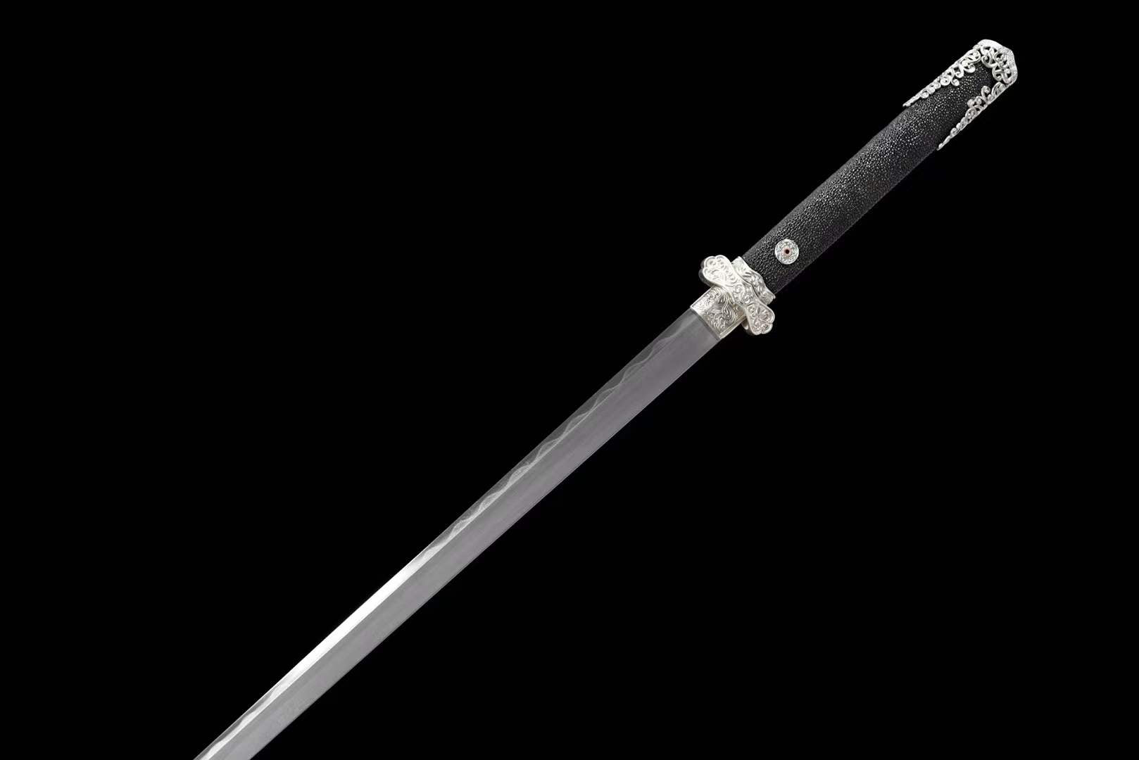 White Bronze Essence Edition Wootzsteel Tang Sword - Tophatter Daily Deals