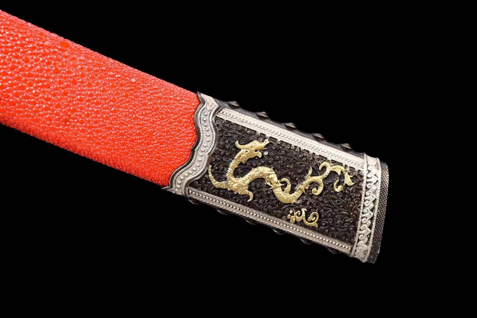 Red Fishskin Wootzsteel Kangxi Great Sword - Tophatter Daily Deals