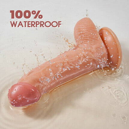 AcmeJoy - Upturned Design Silicone Dildo with Suction Cup 7.67In Dildos - Tophatter Daily Deals