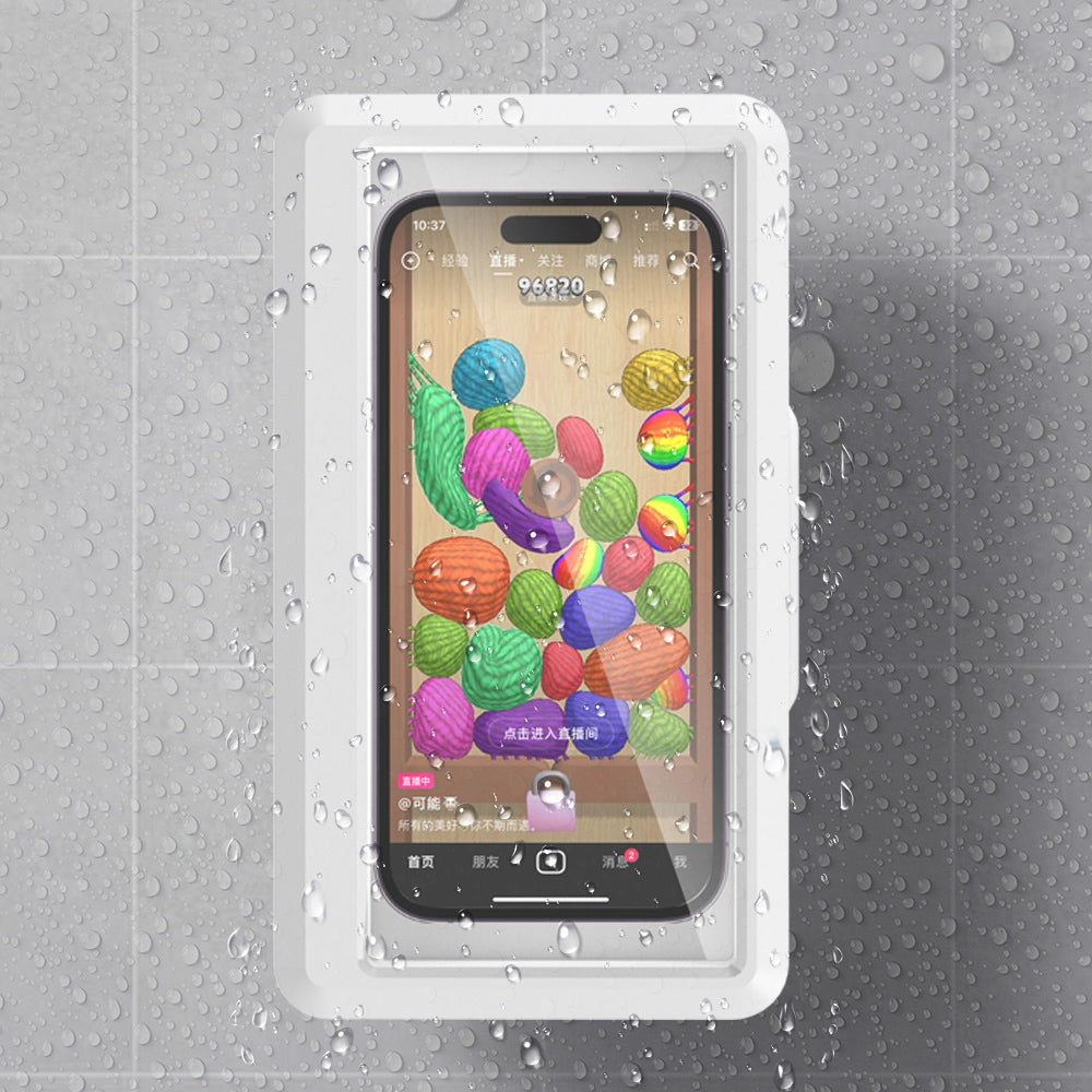 Waterproof Shower 360 Degree Rotating Phone Holder with Touch Screen Capability Phone Mounts & Holders - Tophatter Daily Deals