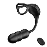 Acmejoy - 9 Thrusting & Vibrating Wearable Prostate Massager with Cock ring Anal Toys - Tophatter Daily Deals