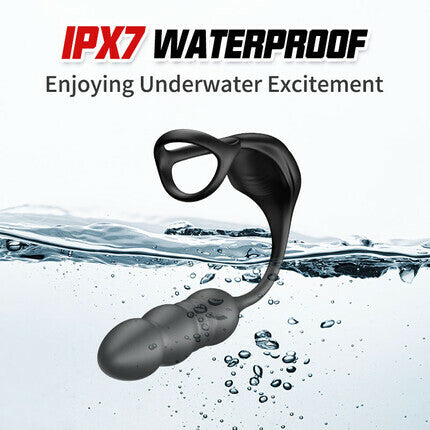 Acmejoy - 9 Thrusting & Vibrating Wearable Prostate Massager with Cock ring Anal Toys - Tophatter Daily Deals