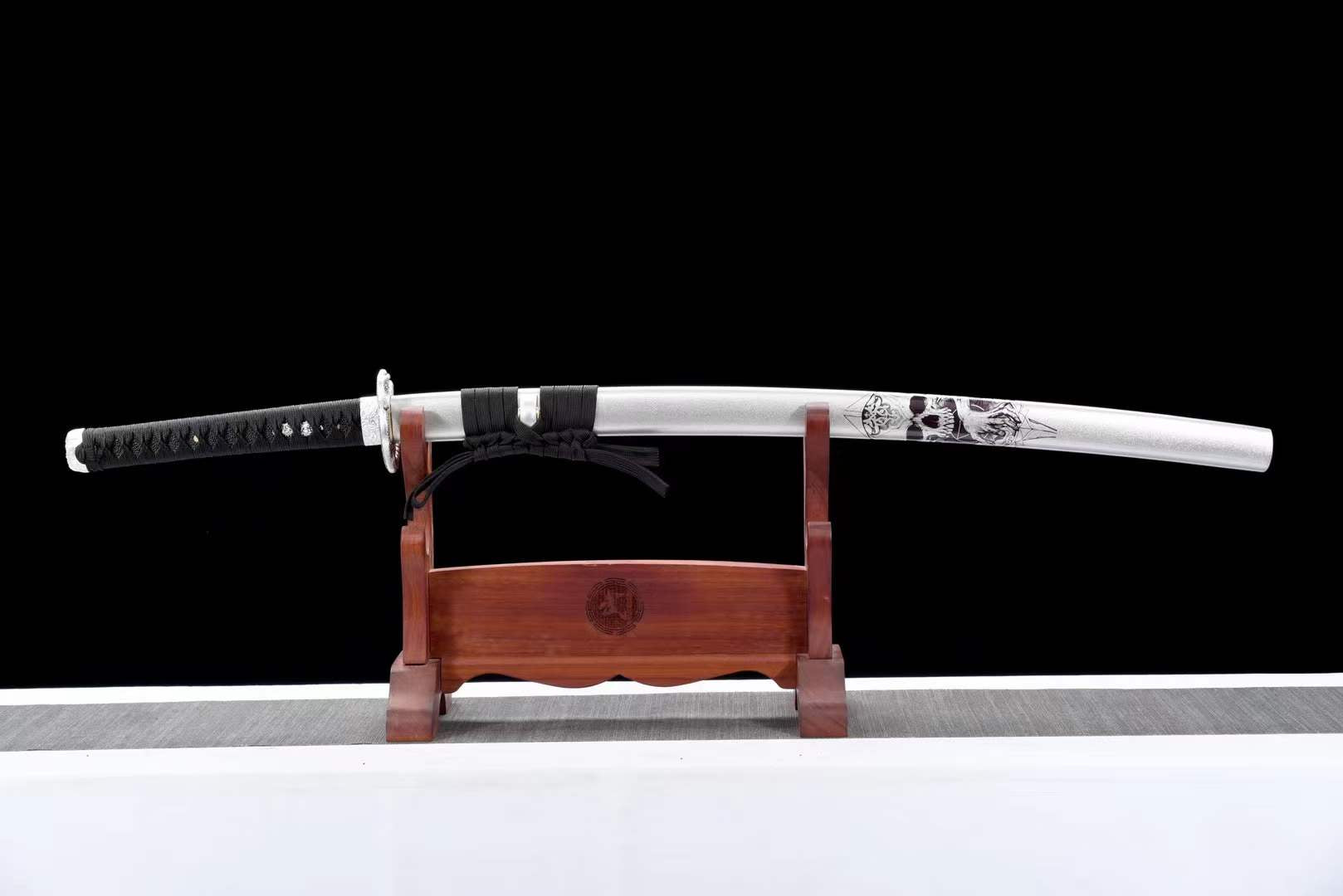 Hand Forged Japanese Samurai Katana Heavenly Serpent High Manganese Steel - Tophatter Daily Deals