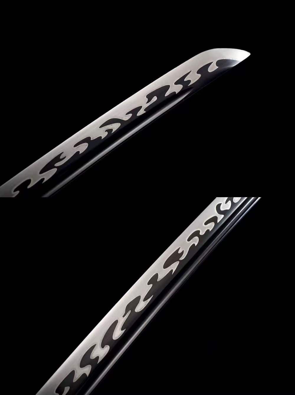 Hand Forged Japanese Samurai Katana Heavenly Serpent High Manganese Steel - Tophatter Daily Deals