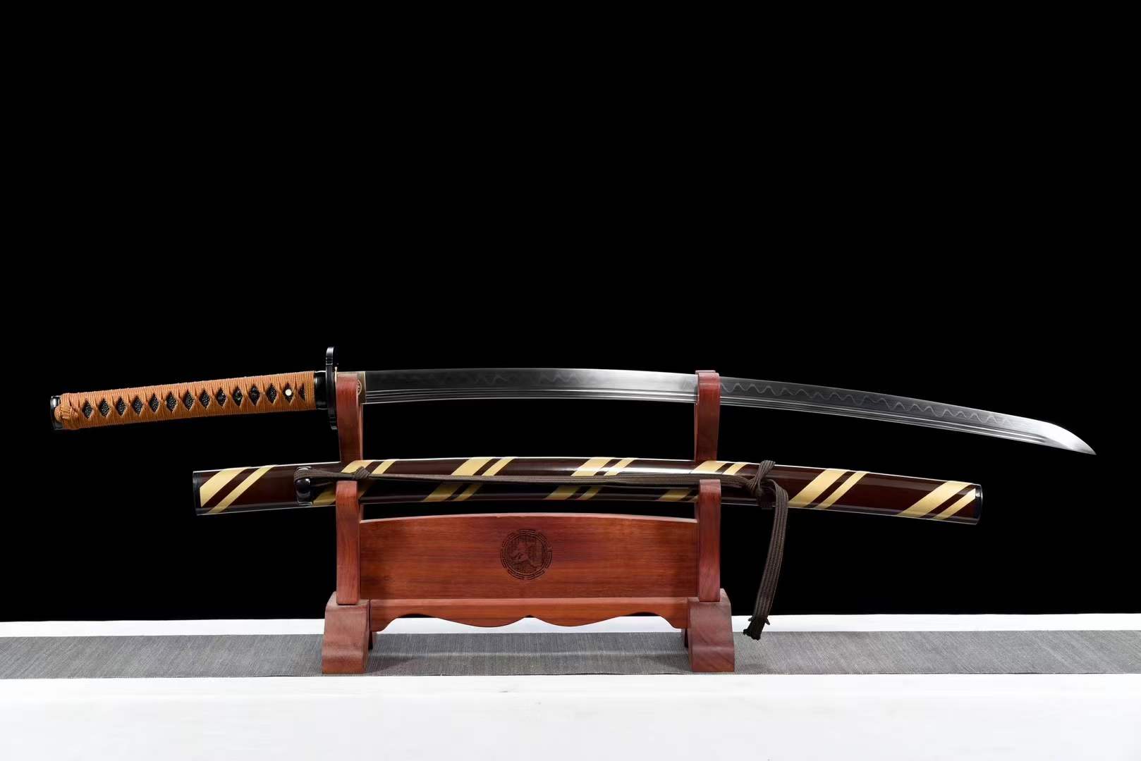 Hand Forged Japanese Samurai Katana Nightfall 曙光 - Tophatter Daily Deals