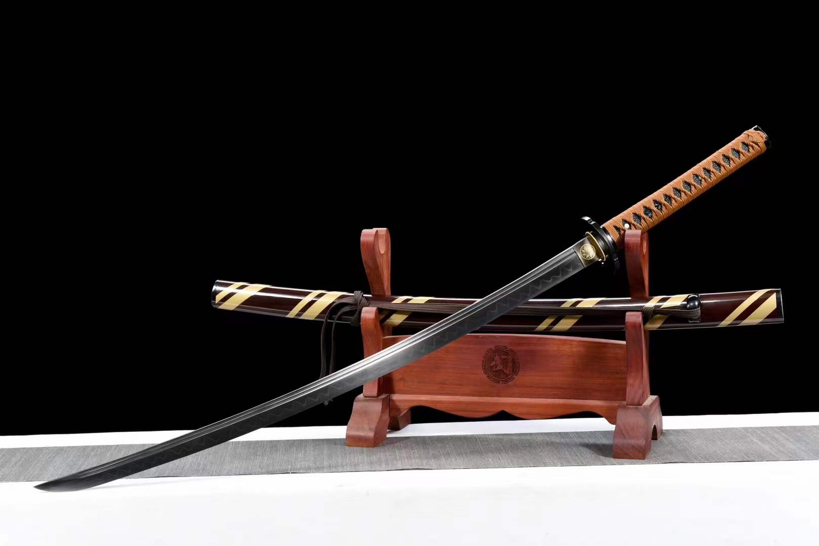 Hand Forged Japanese Samurai Katana Nightfall 曙光 - Tophatter Daily Deals