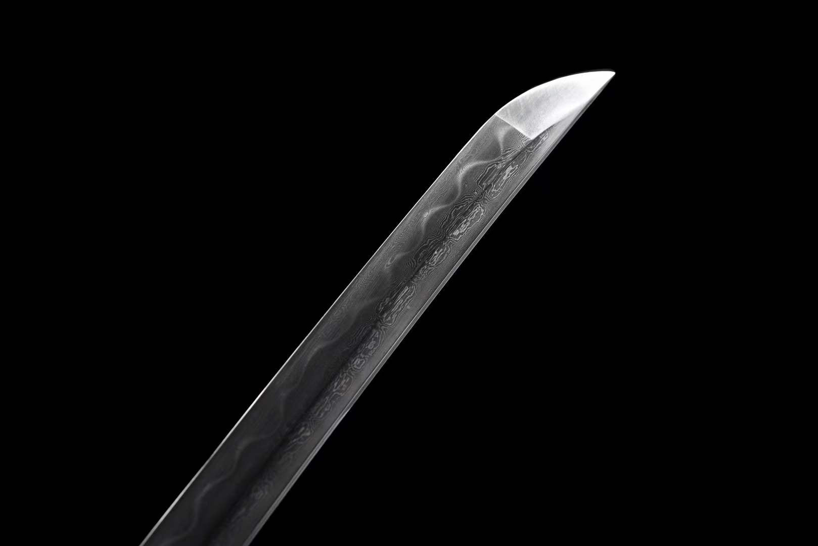 Hand Forged Japanese Samurai Katana Dark Pattern Steel - Tophatter Daily Deals