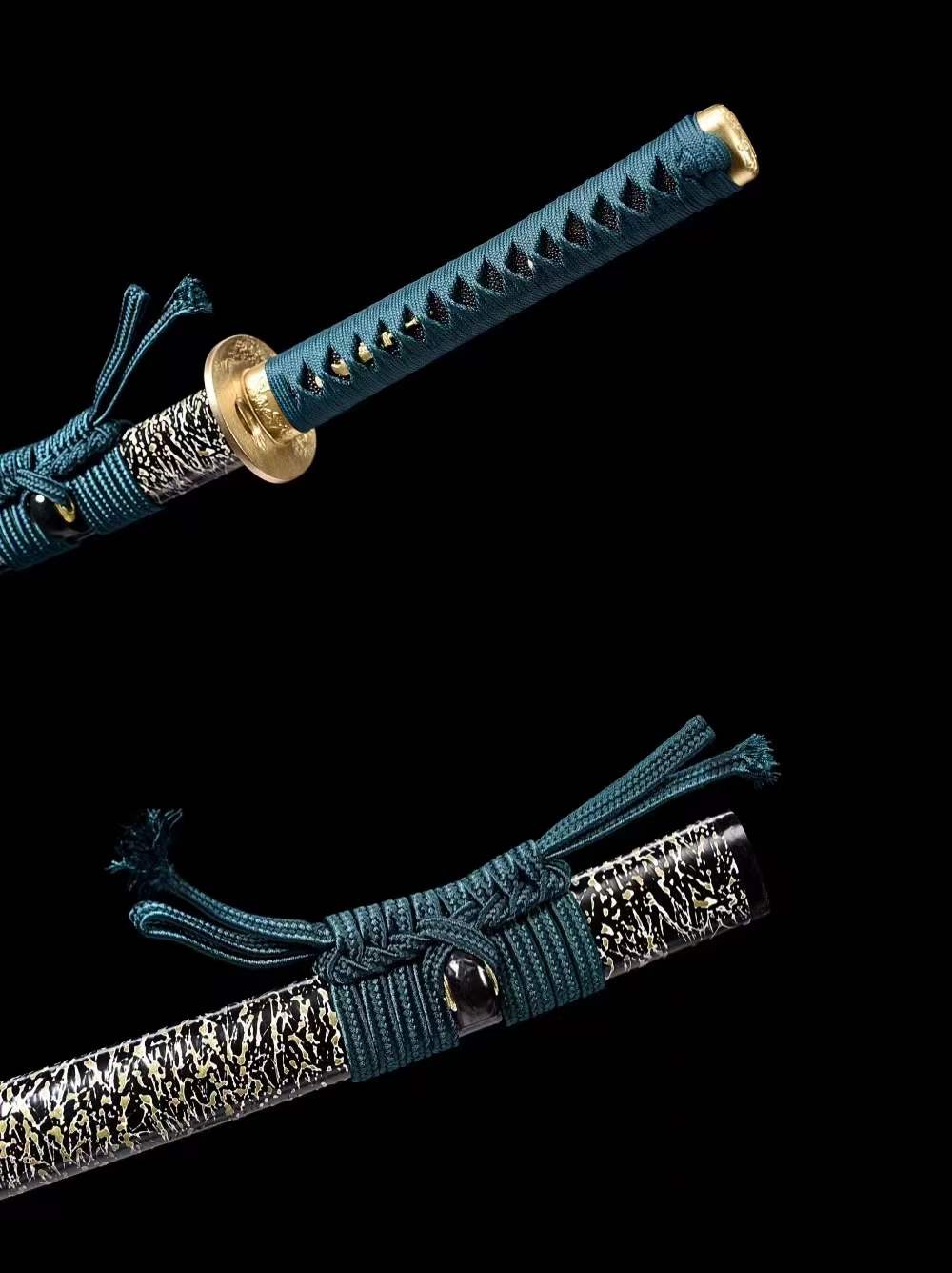Hand Forged Japanese Samurai Katana Dark Pattern Steel - Tophatter Daily Deals