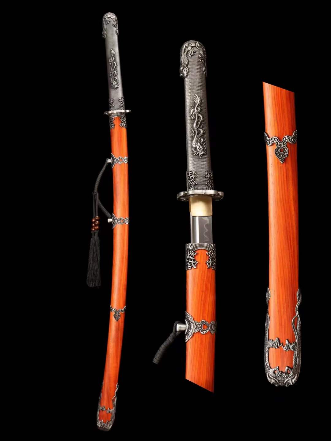 Handmade Japanese Tachi Odachi Water Dragon水龍 T10 Steel Burn Blade - Tophatter Daily Deals