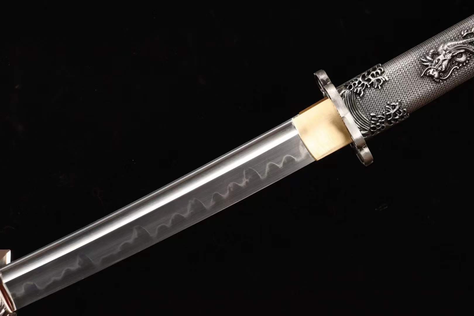 Handmade Japanese Tachi Odachi Water Dragon水龍 T10 Steel Burn Blade - Tophatter Daily Deals
