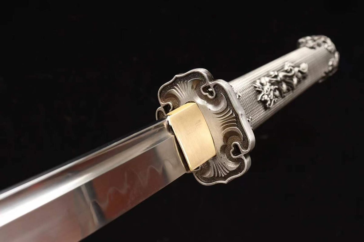 Handmade Japanese Tachi Odachi Water Dragon水龍 T10 Steel Burn Blade - Tophatter Daily Deals