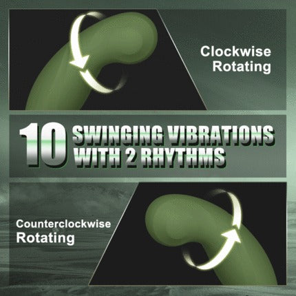 Warrior - C-Shaped 10 Swinging Vibrations Prostate Massager for Men Couple Gay Anal Toys - Tophatter Daily Deals