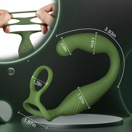 Warrior - C-Shaped 10 Swinging Vibrations Prostate Massager for Men Couple Gay Anal Toys - Tophatter Daily Deals