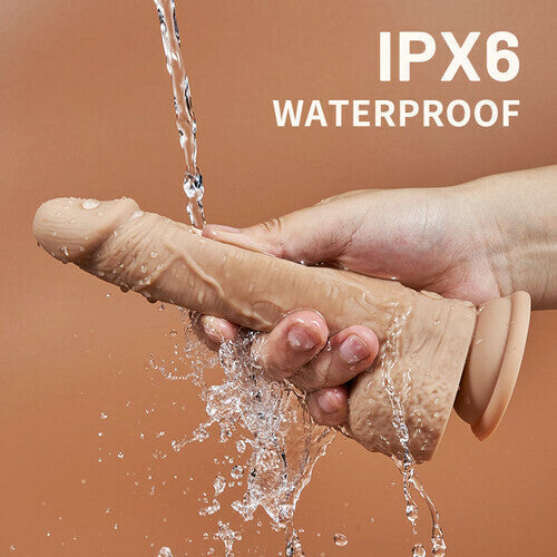 Acmejoy - Hollow Flapping Silicone Dildo Vibrator 8.38 IN Dildos - Tophatter Daily Deals