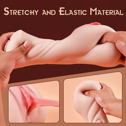 Acmejoy - Vibrating Pocket Pussy Male Masturbator with Textured Vagina Pocket Pussy - Tophatter Daily Deals