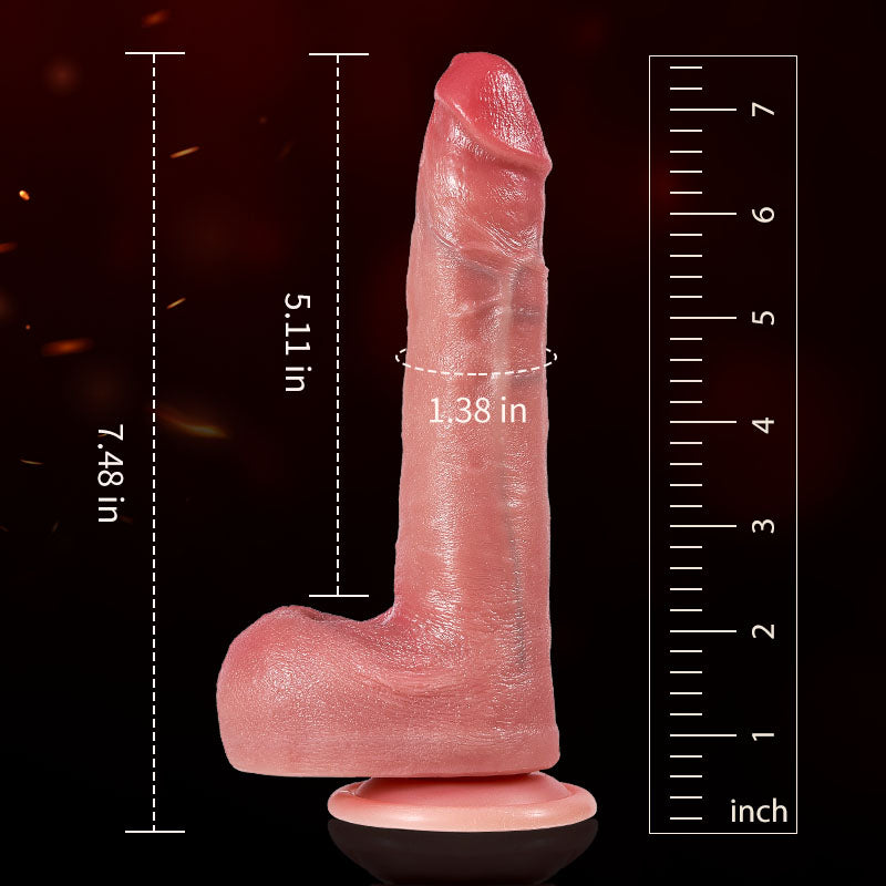 Realistic Dildo Designed for Beginners Silicone Heating Thrusting Automatic In & Out Dildo Dildos - Tophatter Daily Deals