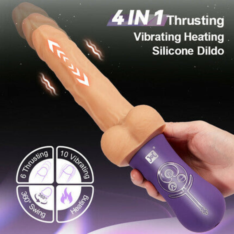 Allovers - 4-in-1 Versatile Thrusting Vibrating Heating Swing Thrusting Dildo Dildos - Tophatter Daily Deals