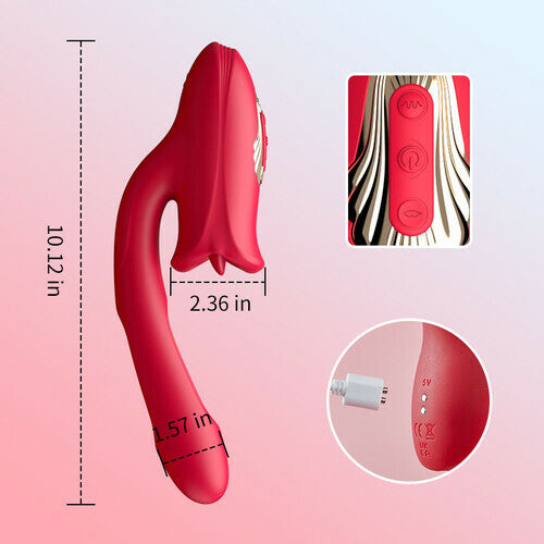Acmejoy-Shaped Biting Soother with Vibration & Flapping Vibrators - Tophatter Daily Deals
