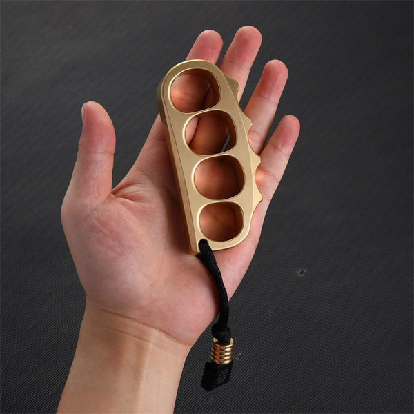 Brass Knuckle Pea Ring EDC Self Defense Tool - Tophatter Daily Deals