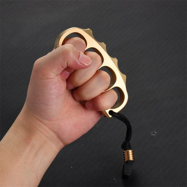 Brass Knuckle Pea Ring EDC Self Defense Tool - Tophatter Daily Deals