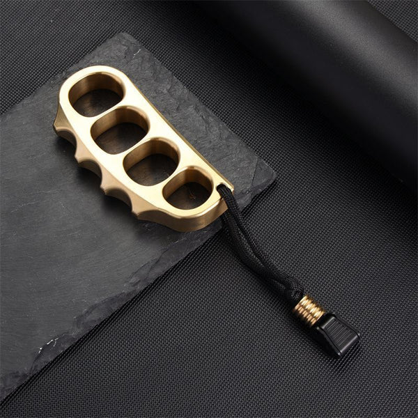 Brass Knuckle Pea Ring EDC Self Defense Tool - Tophatter Daily Deals