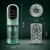 Heaven - 5 in 1 Dual Egg Vibrator Rotating Thrusting Suction Masturbator Cup Adult Sex Toys Men - Tophatter Daily Deals