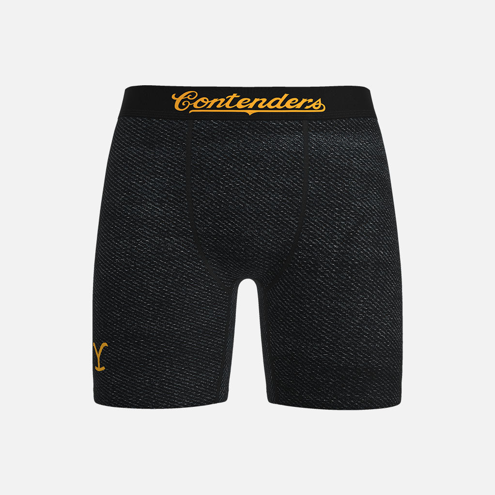 Contenders Clothing Yellowstone Rip Denim Jacket Brief Black Underwear - Tophatter Daily Deals