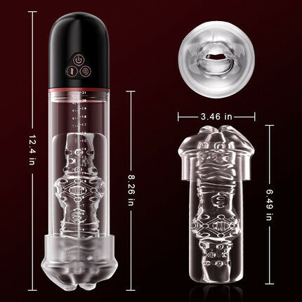 S-HANDE - Sucking Vibrating Penis Pump Penis Pumps - Tophatter Daily Deals